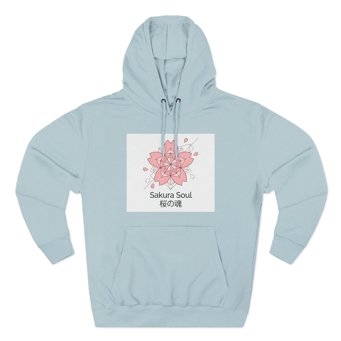 Sakura Soul Hoodie – Pullover na Fleece na may Pink Cherry Blossom Graphic